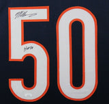 MIKE SINGLETARY (Bears navy SKYLINE) Signed Autographed Framed Jersey JSA