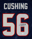Brian Cushing Autographed Blue Pro Style Jersey- JSA Witnessed Authenticated