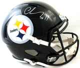 Chase Claypool Autographed Pittsburgh Steelers F/S Speed Helmet- Beckett W *Sil