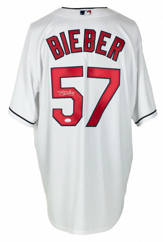 Shane Bieber Signed Cleveland Indians Custom Jersey (JSA COA)2020 AL Cy Young