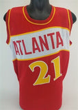 Dominique Wilkins Signed Atlanta Hawks Jersey (JSA COA) 9xNBA All Star 1986-1994