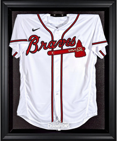 Braves 2021 MLB World Series Champions Black Framed Logo Jersey Display Case