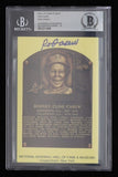 Rod Carew Signed Hall Of Fame Gold Postcard (Beckett Encapsulated) Twins/ Angels
