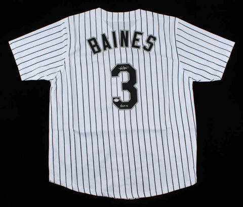 Harold Baines Signed Chicago White Sox Jersey Inscribed "HOF 19" (PSA COA) DH
