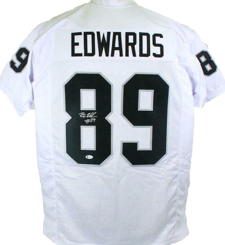 Bryan Edwards #89 Autographed White Pro Style Jersey- Beckett W Auth *8