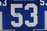 SHAQUILLE LEONARD (Colts blue TOWER) Signed Autographed Framed Jersey JSA