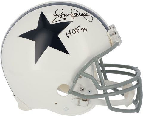 Tony Dorsett Cowboys Signed Throwback 1960-63 Authentic Helmet & "HOF 94" Insc