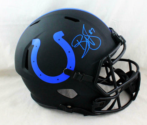 Reggie Wayne Signed Indianapolis Colts F/S Eclipse Helmet- Beckett W Auth *Blue