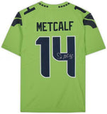 Framed DK Metcalf Seattle Seahawks Autographed Green Nike Limited Jersey