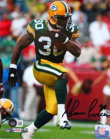 Ahman Green Autographed Green Bay Packers 8x10 HM Running-Beckett W Hologram
