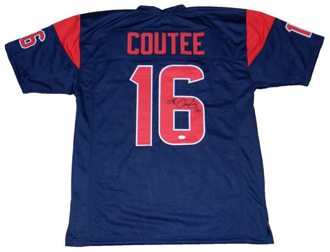 KEKE COUTEE AUTOGRAPHED SIGNED HOUSTON TEXANS #16 COLOR RUSH JERSEY JSA