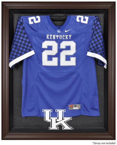 Kentucky Wildcats Brown Framed Logo Jersey Display Case Authentic