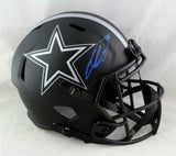 CeeDee Lamb Autographed Dallas Cowboys F/S Eclipse Speed Helmet- Fanatics Auth