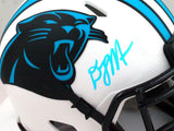 DJ Moore Signed Carolina Panthers Lunar Speed Mini Helmet - Beckett W *Baby Blue