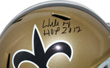 Willie Roaf Signed New Orleans Saints F/S 1976-99 Speed Helmet HOF BAS 33346