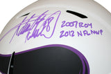 Adrian Peterson Signed Vikings Authentic Lunar Helmet ROY MVP Beckett 34937
