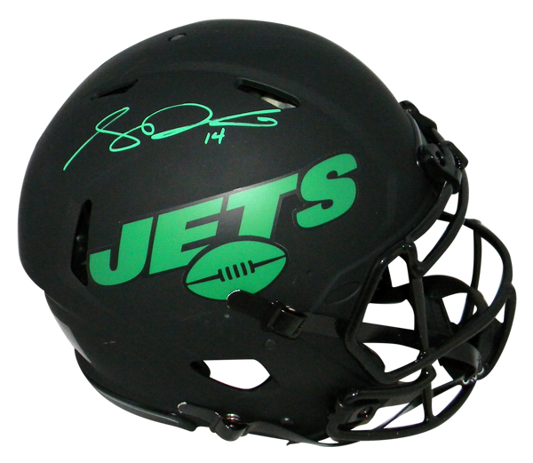 SAM DARNOLD SIGNED NEW YORK JETS ECLIPSE FULL SIZE AUTHENTIC SPEED HELMET BAS