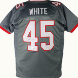 Devin White Autographed Grey Pro Style Jersey-Beckett W Hologram *Black