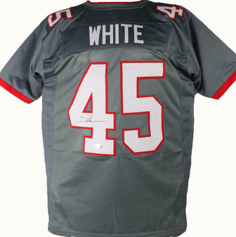 Devin White Autographed Grey Pro Style Jersey-Beckett W Hologram *Black