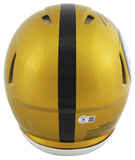 Steelers T.J. Watt Authentic Signed Flash Full Size Speed Proline Helmet BAS Wit
