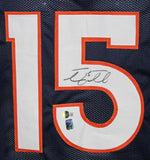 Tim Tebow Autographed/Signed Pro Style Blue XL Jersey Beckett 39143