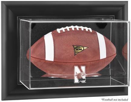 Northwestern Black Framed Wall-Mountable Football Display Case