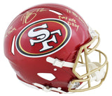 49ers Patrick Willis "3x Insc" Signed Flash F/S Speed Proline Helmet BAS Witness