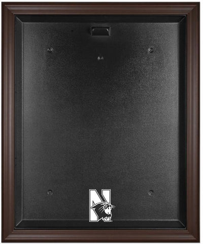 Northwestern Wildcats Brown Framed Logo Jersey Display Case