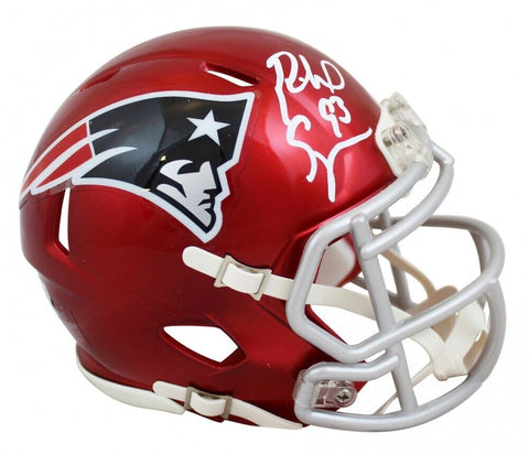 Richard Seymour Signed New England Patriots Mini Helmet (Beckett) 7xPro Bowl D.T