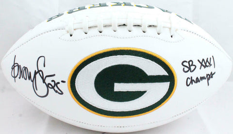 Dorsey Levens Autographed Green Bay Packers Logo Football w/Insc.-Beckett W Holo