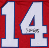 Steve Grogan Signed New England Patriots Jersey (JSA COA) Super Bowl XX Q.B.