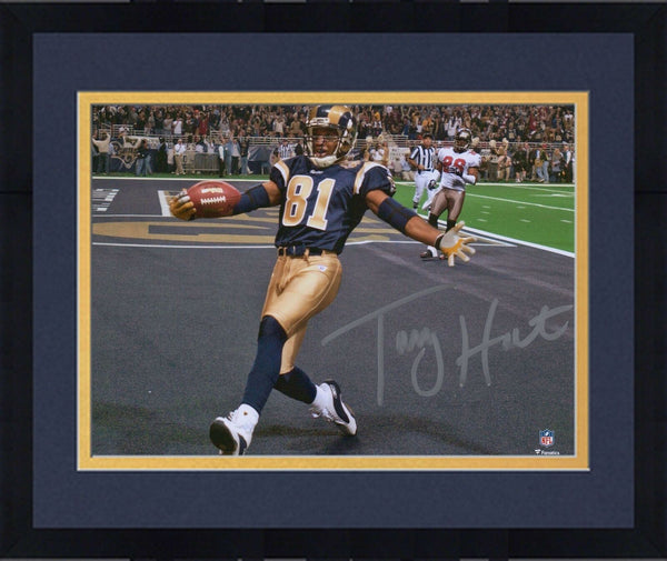Framed Torry Holt St. Louis Rams Autographed 8" x 10" Touchdown Catch Photograph