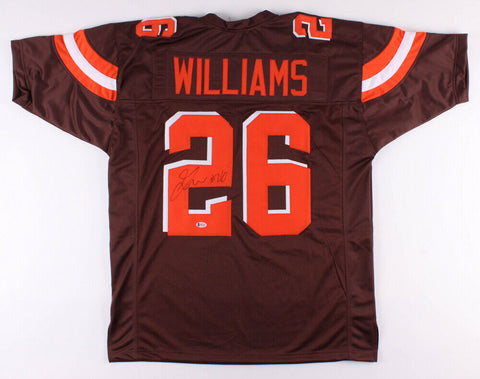 Greedy Williams Signed Cleveland Browns Jersey (Beckett) 2019 2nd Rd Pick LSU DB