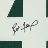 Framed Brett Favre Green Bay Packers Signed Green Mitchell & Ness Replica Jersey