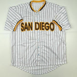 Autographed/Signed FERNANDO TATIS JR San Diego Pinstripe Baseball Jersey JSA COA