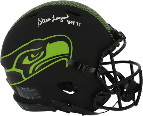 Steve Largent Seahawks Signed Eclipse Alternate Authentic Helmet & "HOF 95" Insc