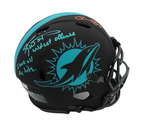 Williams & Brown Signed Miami Dolphins Speed Eclipse Authentic Helmet - I Took A