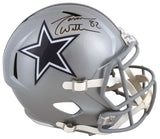 Cowboys Jason Witten Signed Silver Full Size Speed Rep Helmet BAS Witnessed