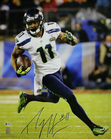 Percy Harvin Autographed/Signed Seattle Seahawks 16x20 Photo BAS 29115