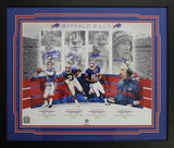 Buffalo Bills Signed Framed 16x20 Photo Kelly Thomas Reed & Levy JSA 38840