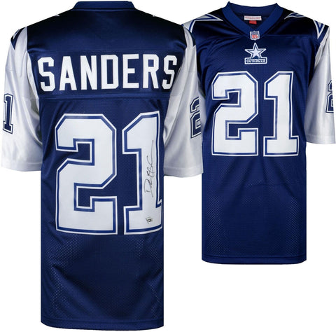 Deion Sanders Cowboys Signed Mitchell & Ness 1995 Throwback Authentic Jersey