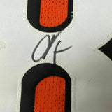 FRAMED Autographed/Signed CHAD JOHNSON 33x42 Cincinnati Orange Jersey JSA COA