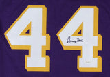 Jerry West Signed Los Angeles Lakers Purple Jersey (JSA Hologram)14xNBA All-Star