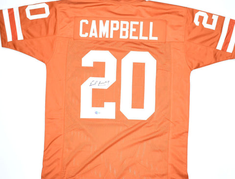 Earl Campbell Autographed Orange College Style Jersey *Light - Beckett W Holo