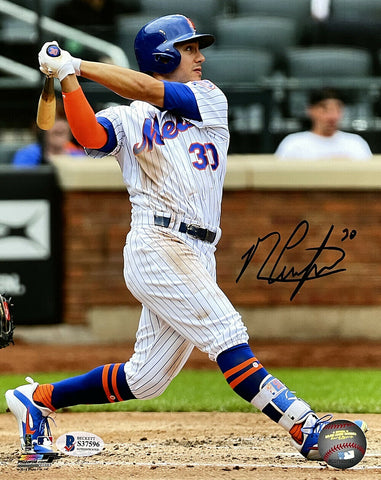 Michael Conforto Signed New York Mets 8x10 Batting Photo BAS