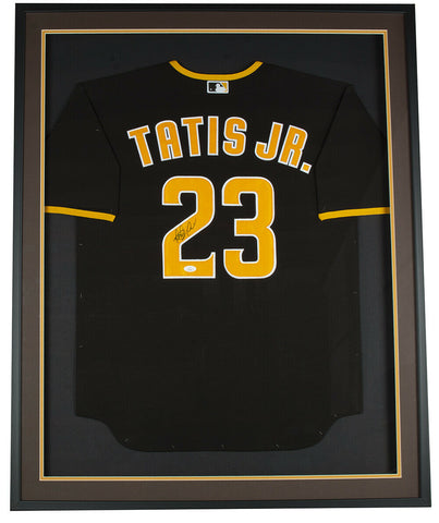 Fernando Tatis Jr Signed Framed Black Nike San Diego Padres Baseball Jersey JSA