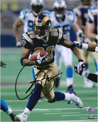 Isaac Bruce Los Angeles Rams Signed 8x10 Vertical Running Photo