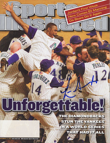 Luis Gonzalez Signed Diamondbacks 11-12-01 Sports Illustrated Magazine -(SS COA)