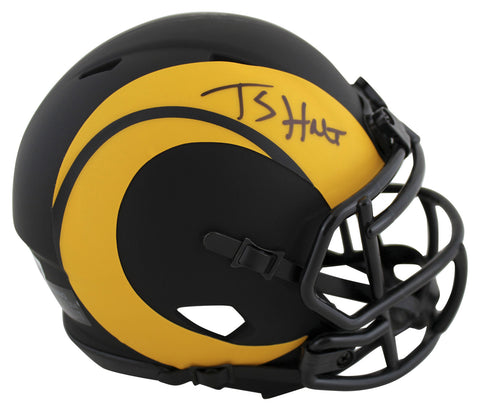 Rams Torry Holt Authentic Signed Alternate Eclipse Speed Mini Helmet BAS Witness