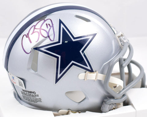 Cole Beasley Autographed Dallas Cowboys Speed Mini Helmet-Beckett W Hologram